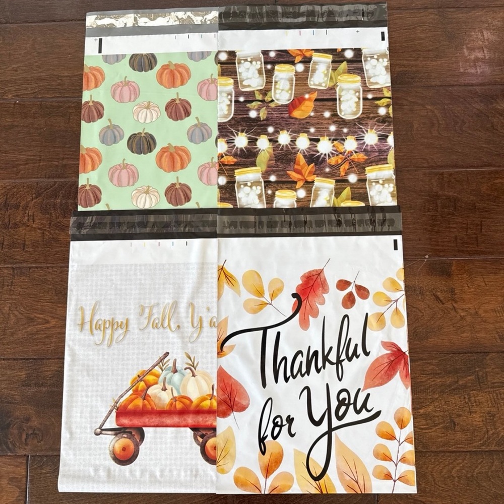 40 Pack - 10x13” Beautiful Fall Variety Pack Poly Mailers